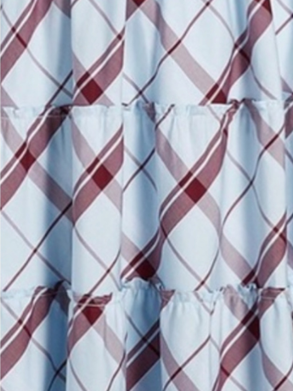 Hill House Light Blue & Burgundy Plaid Maxi Dress - Picture 2 of 3
